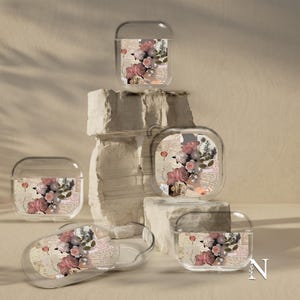 Coquette Case Floral Cover voor Apple Airpods Pro Airpods 4 3 Beats Fit Pro Airpods 1 2 Samsung Galaxy Buds 2 Buds+ Buds live Sony WF-1000XM4