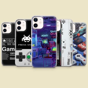 Gaming Phone Case Gamer Video Games Cover for iPhone 16 Pro Max 15 14 13 12 11 Plus, Samsung S25 Ultra S24 S23 S22 S21 S20, Pixel 9 8A