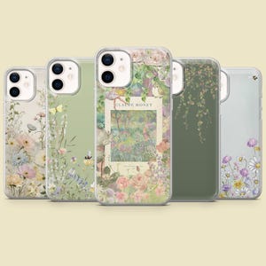 Custodia per telefono con fiori Claude Monet Sage Green Cover per iPhone 16 Pro Max 15 14 13 12 11 Plus, Samsung S25 Ultra S24 S23 S22 S21 S20, Pixel 9 8A