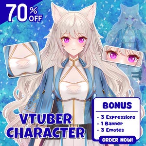 CUSTOM VTUBER MODEL Live2d | Vtuber Assets | Twitch Vtuber | Vtuber Model Female & Male | Anime | Commercial Use | Vtuber Mode Commissions
