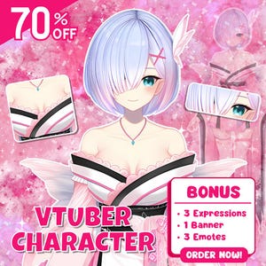 CUSTOM VTUBER model male or female | live2d model | vtuber design | commercial use | vtuber asset | PFP | live2d vtuber | facerig | Vtuber