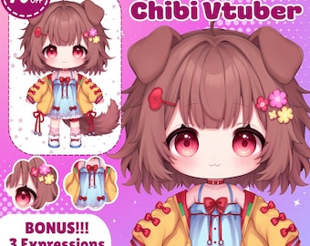 CUSTOM CHIBI VTUBER | Benutzerdefiniertes Vtuber Modell, Vtuber Charakter, Anime Kunst, Anime Figur, Live2D Charakter, live2D Modell, Vtuber Design