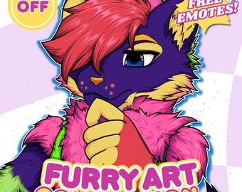 Bust Up Package | Custom Furry Art Commission | Furry Character Illustration | Digital Download