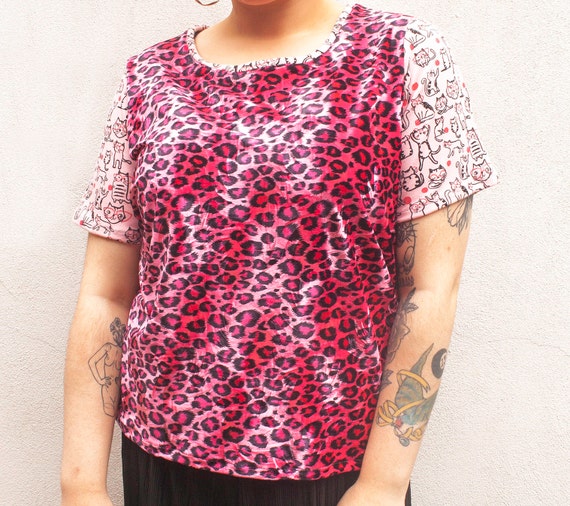 plus size leopard print top uk