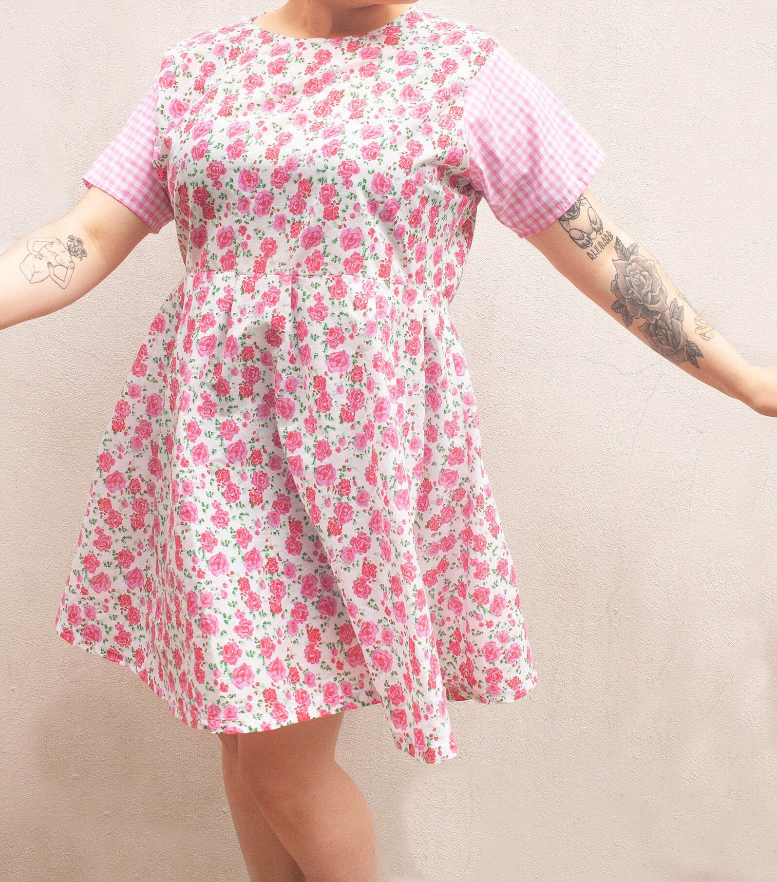 pink babydoll dress plus size