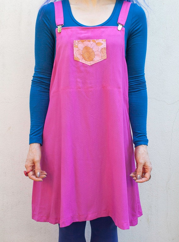 dungaree cotton dress