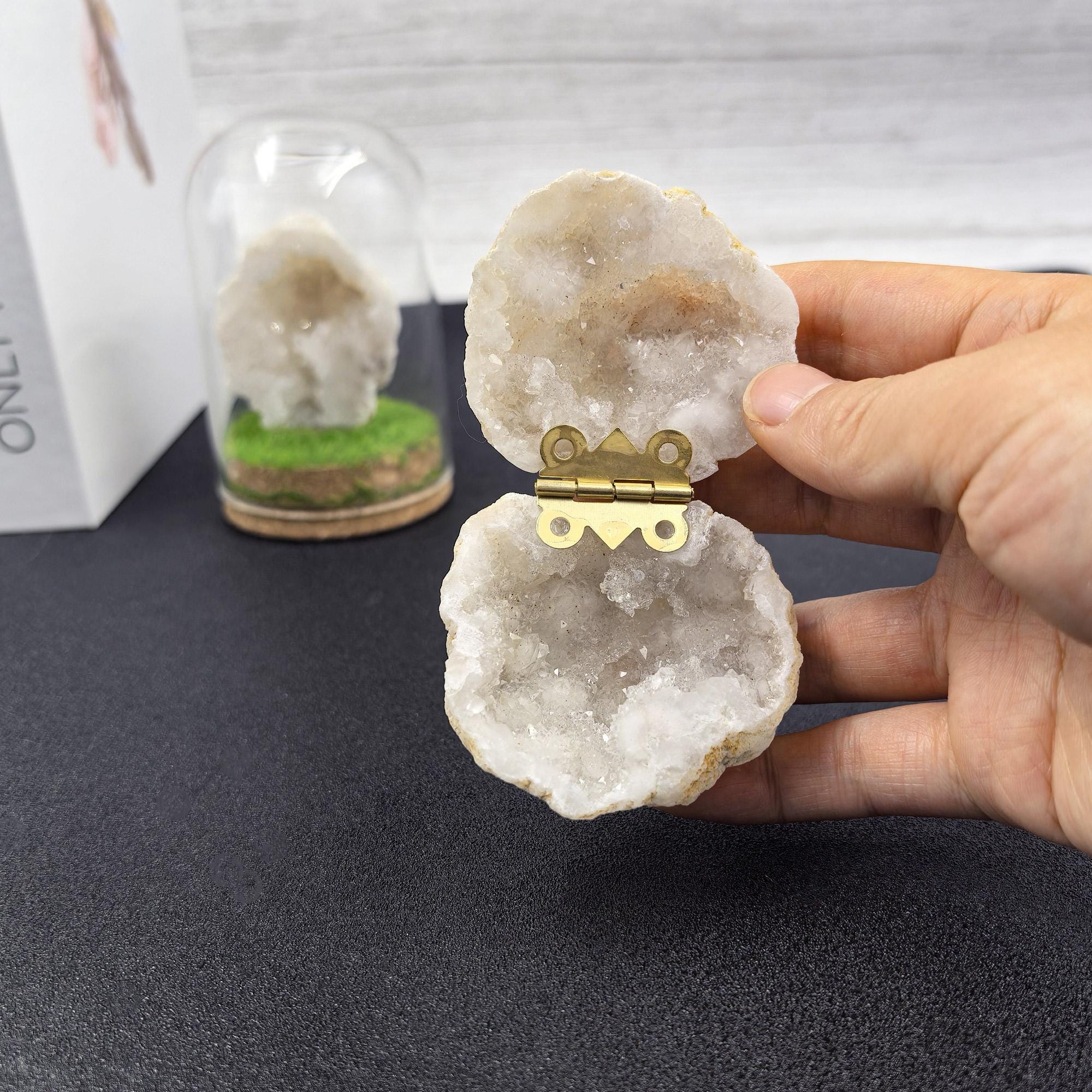 Natural Geode Crystals Jewelry Holder, Engagement Ring Box, Healing ...