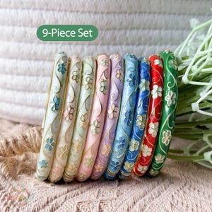 Emaille cloisonné-armbandset, handgemaakte vintage manchetarmband, verjaardagscadeaus voor moeder/ oma/zus/vrouw/leraar, Moederdagcadeau