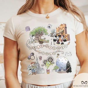 Mickey & friends WDW Baby tee Croptop tank, Disney World shirt, Girls trip Family vacation shirt, Magic Kingdom Animal Kingdom Epcot shirt