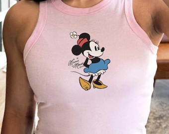 Mickey mouse & friends signatures Baby tee Croptop tank, Vintage Mickey Comfort Colors shirt, WDW Disneyland Family matching shirts