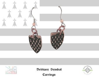 Brittany Symbol #7 Earrings, Celtic Nation