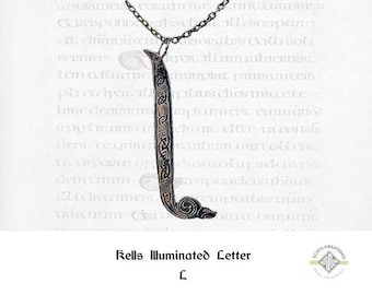 Book of Kells Design 49, "L" Necklace