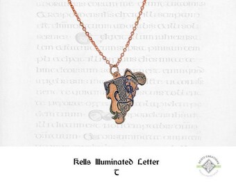 Book of Kells Design 38, "T" Necklace