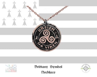 Brittany Symbol #2 Necklace, Celtic Nation