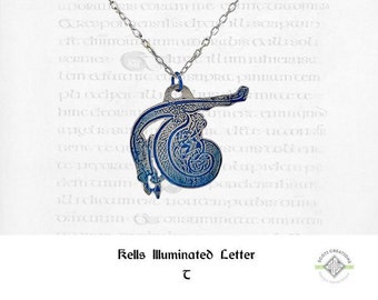 Book of Kells Design 26, "T" Necklace