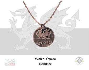 Wales Symbol, Cymru #2 Necklace
