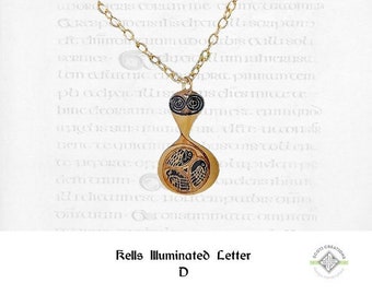 Book of Kells Design 31, "d" Necklace