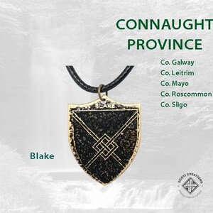 Blake Irish Family Coat of Arms Necklace
