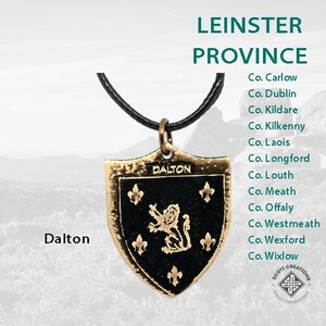 Dalton Irish Family Coat of Arms Necklace