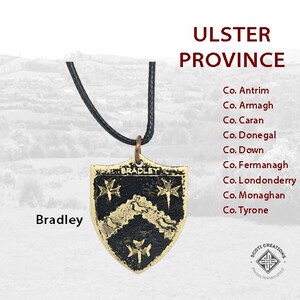 Bradley Irish Family Coat of Arms Necklace