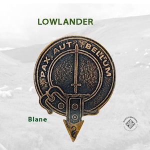 Clan Blane Badge, Scottish Lowland Clan
