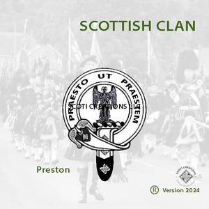 Clan Preston Badge, Scottish  Clan