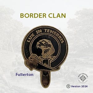 Clan Fullerton Badge, Scottish  Clan