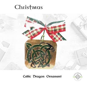 Tree Ornament Celtic Dragon