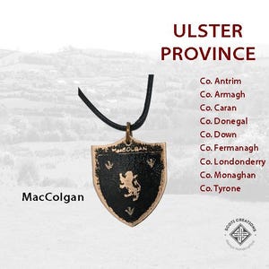 MacColgan Irish Family Coat of Arms Necklace