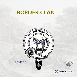 Clan Trotter Badge, Scottish Border Clan