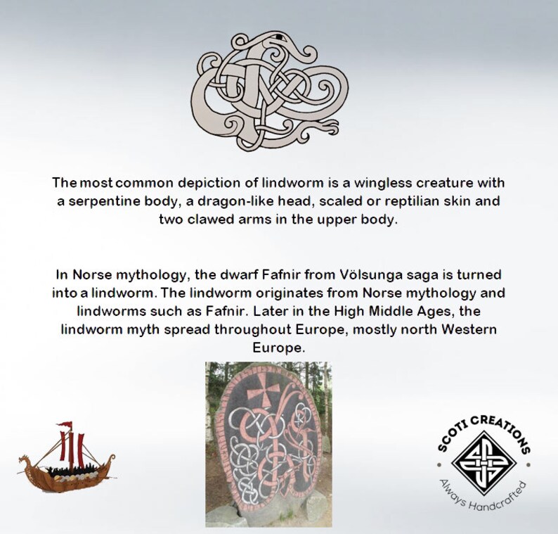 Viking LindwormLindwurm Brooch
