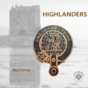 Clan MacLaren Badge, Scottish Clan, Highland Clan