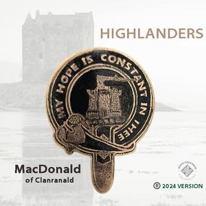 Clan MacDonald of Clanranald Badge, Scottish Highland Clan