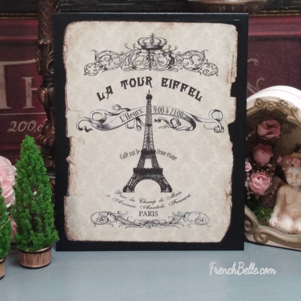 French Decor Sign, French Country Decor, Paris Decor, Shabby Chic, French Bedroom Decor