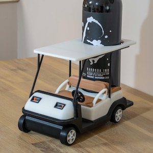 Wijnfleshouder golfkar