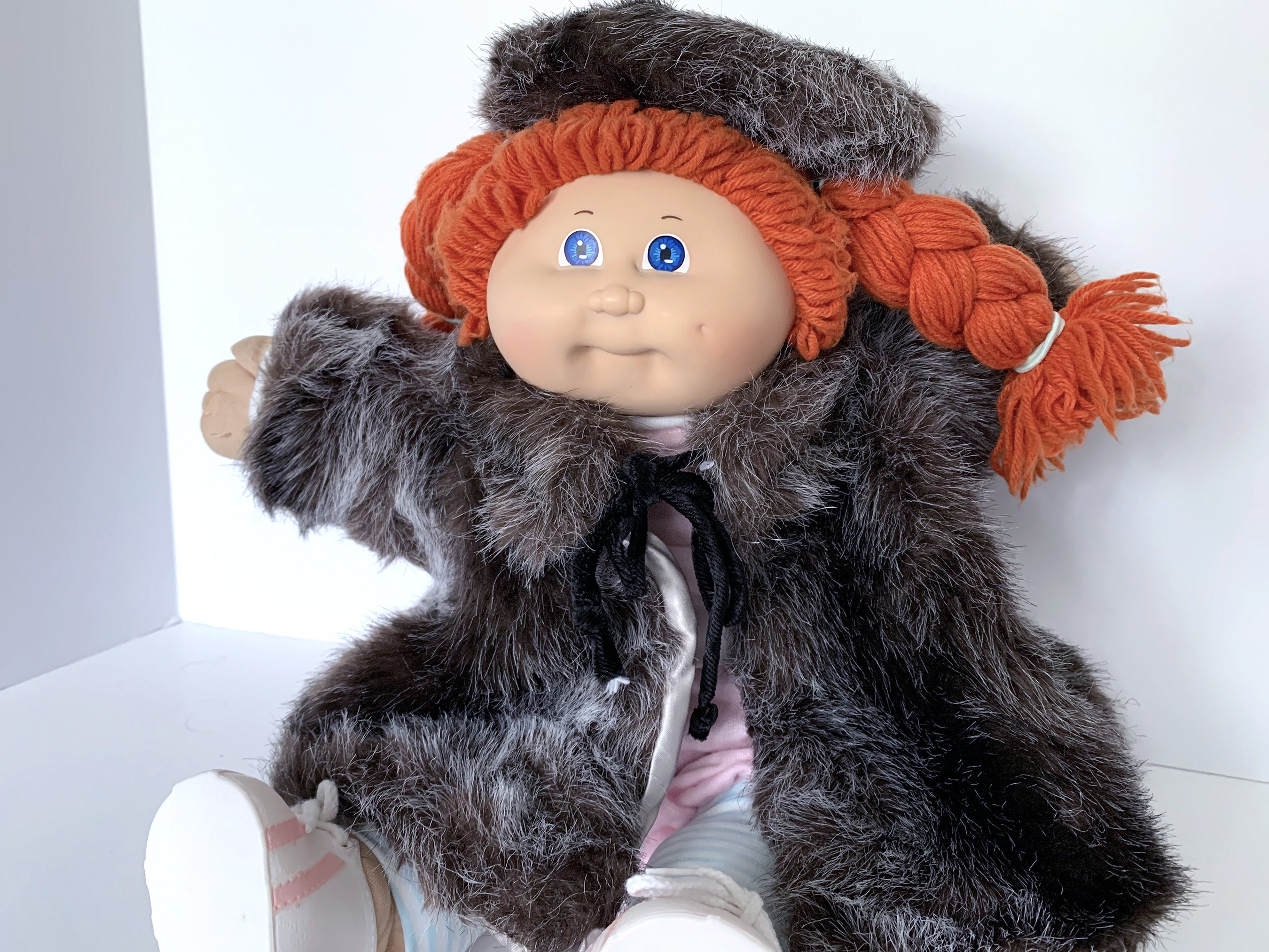 Vintage 1980s Fancy Furs - Faux Fur Coat and Hat - Made for
