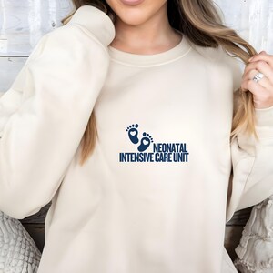 Nicu verpleegkundige sweater, verpleegkundige ronde hals, nicu sweater, neonatale verpleegkundige ronde hals, cadeau verpleegkundige, student verpleegkunde, nicu cadeau, shirt pasgeborene verpleegkundige