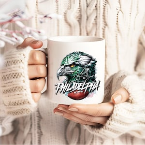 Philadelphia Eagles Coffee Mug, Eagles Football Fans Ceramic Coffee mug, Football tea cocoa Mug, game day,gift for fans,eagles fans gift