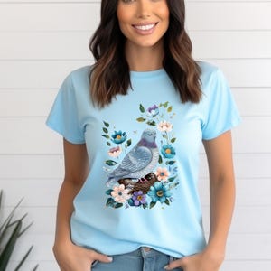 Pigeon Shirt,Bird Lover Tee,Pigeon Design T-shirt,Animal Graphic Tee,Funny Pigeon Gift,Stylish Bird Shirt,Unique Pigeon Apparel