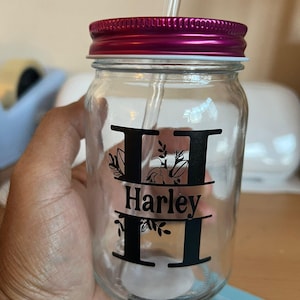 Personalised Glass Water Bottles with Straw Custom Name Elegant Design Durable, Eco-Friendly Reusable Drink Bottle for Everyday Use & Gifts
