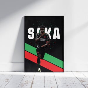 Saka’s Night. Arsenal’s Glory. , Arsenal , Football Poster, Wall Art, Champions League, Canva, Decor