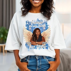 Rest In Peace Shirt, Personalized Memorial Shirt, Custom Funeral Shirt, In Memory Shirt, Custom Rest in Heaven Memorial T-Shirt, RIP Shirt