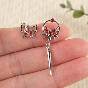 Heaven Official&#39;s Blessing Earrings, TGCF Earrings, Tian Guan Ci Fu, Hua Cheng, Hua Lian, Xie Lian