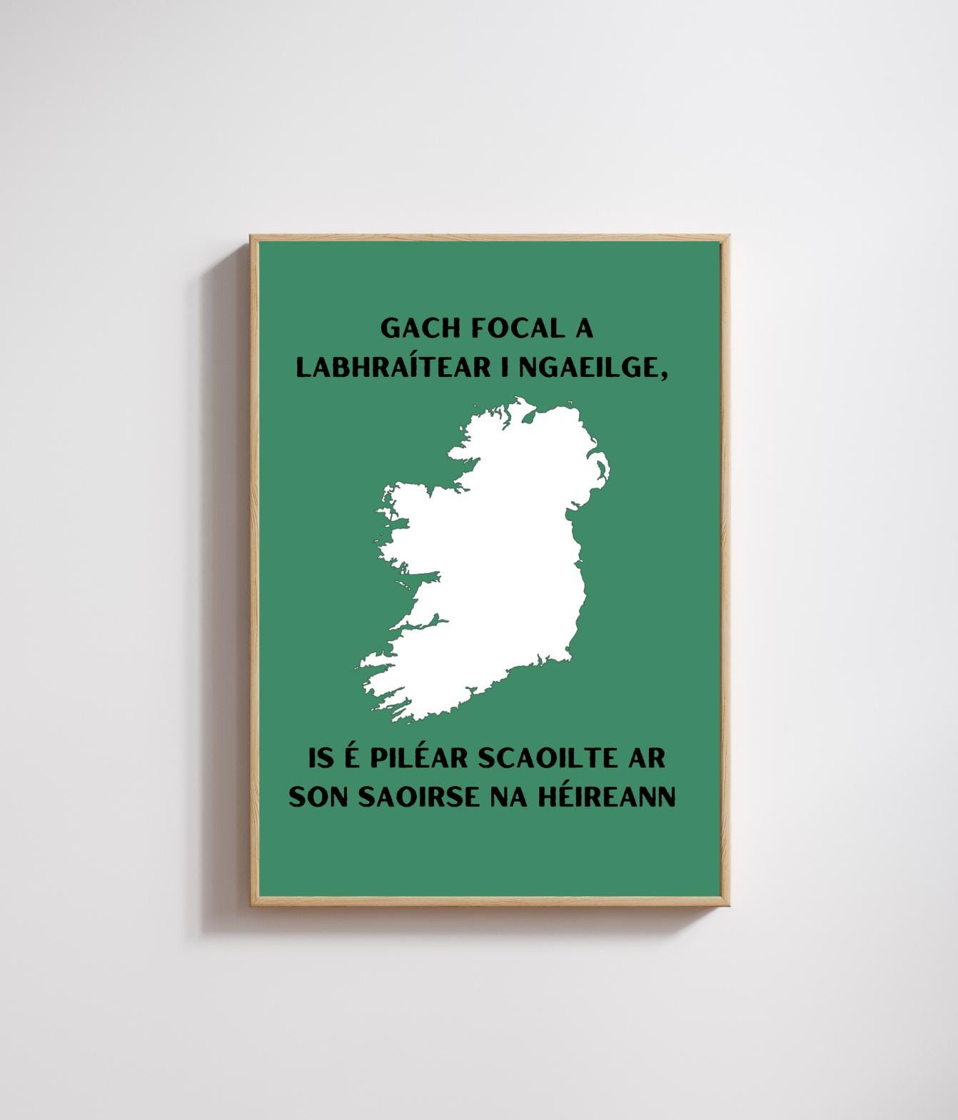 Irish Freedom Quote Print Without English Translation - as Gaeilge Poster  (digital Download) - Etsy, image size:1342x1569