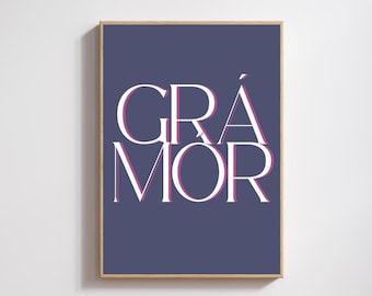 Grá Mór Irish Art Print: Big Love Wall Hanging (Digital Download)