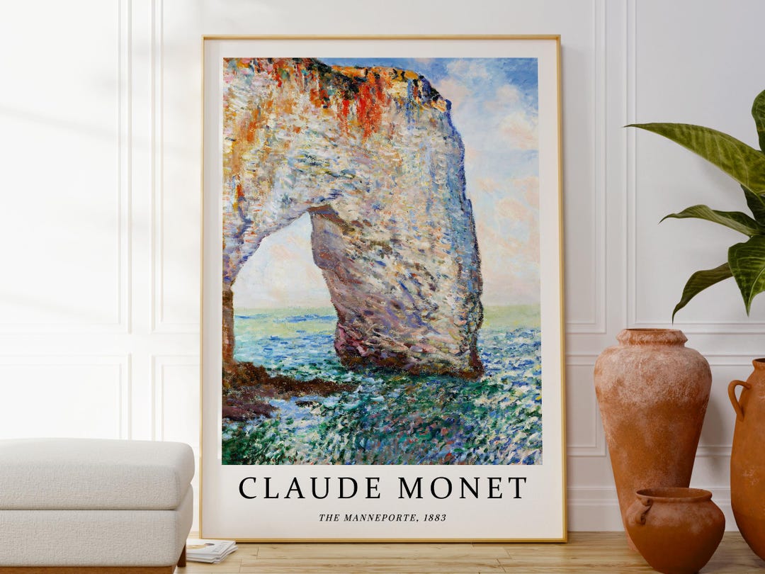 Monet the Manneporte Cliffs of Etretat Print, Original Sea Landscape ...