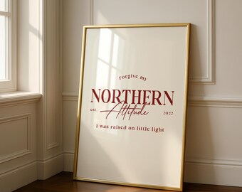 Indie Lyric Print - Nordische Attitüde, minimalistische Wandkunst (Digitaler Download)