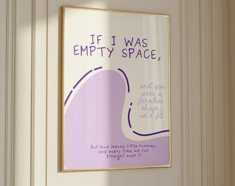 Erdbeer Wein Inspiriert Lyrischer Druck | Minimalistische Indie Musik Wand Kunst | 11x14 Digitaler Download