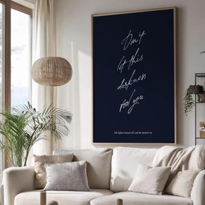 Call Your Mom Blau Script Digital Druck Download Poster 50x70cm