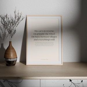 The View Between Villages Minimalist Digital Print Download Poster 5 sizes